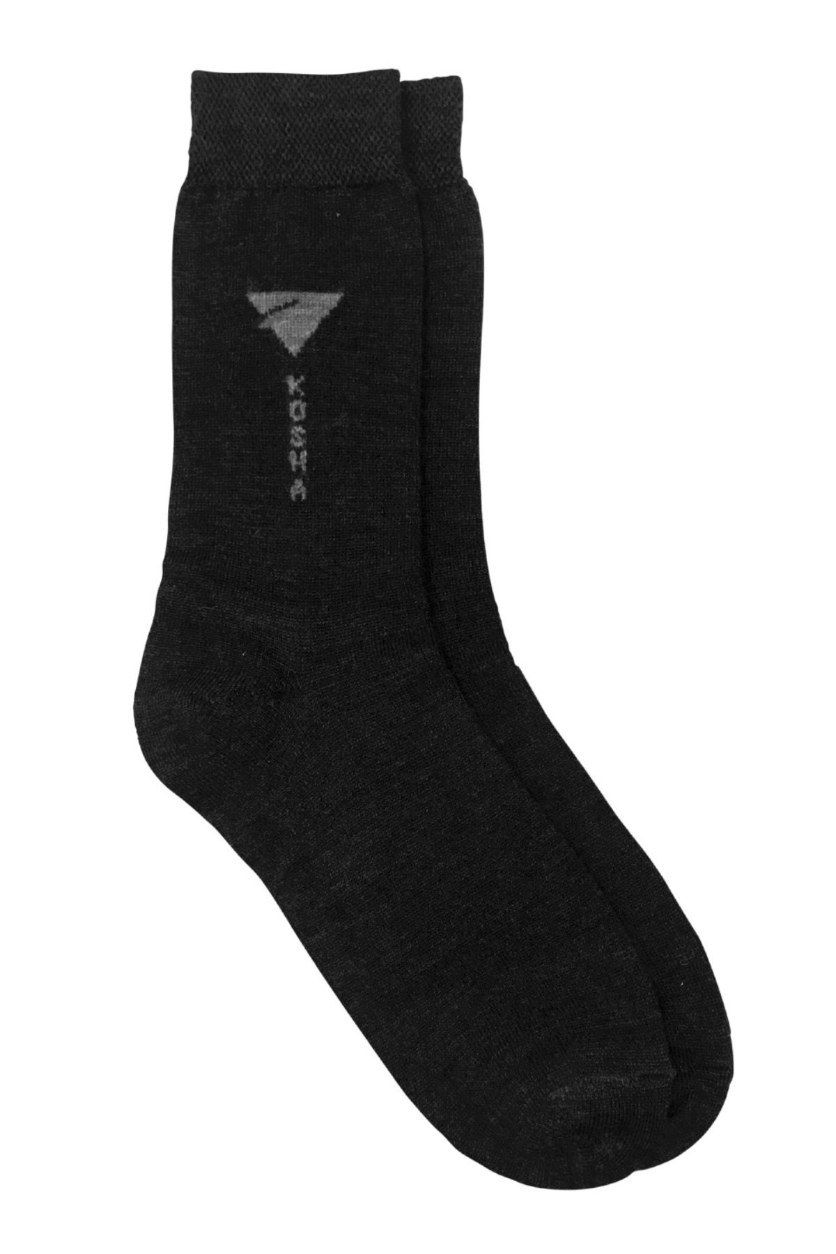 Black Extra Fine Merino Wool Socks | Men